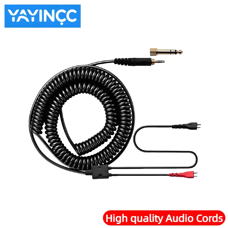 Yayinc cabos de fone de ouvido enrolados com mola, para sennheiser hd25 HD25-1 HD25-1 ii HD25-C HD25-13 hd 25 cabos de substituição