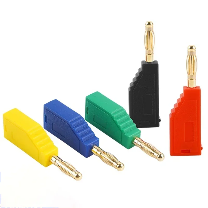 20/80/200Pcs 2MM Stackable Banana Plug Soldering Electrical Connector DIY Tools Copper Nickel Plated