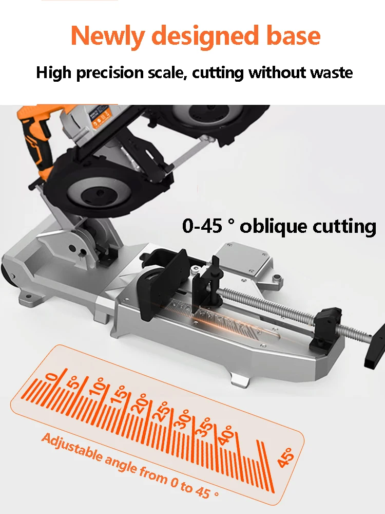 Multi Functional Band Saw Machine Small Horizontal Metal Stainless Steel Aluminum Cutting Machine High-Precision 45 Degree Saw M