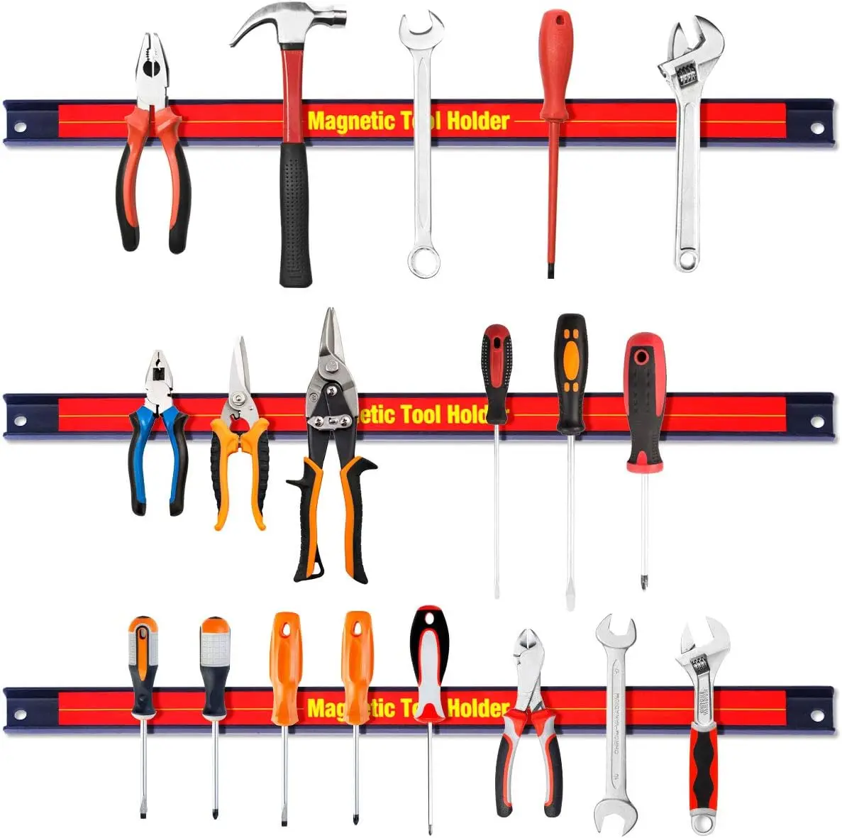 Magnetic Tool Holder Workshop Heavy-duty Magnet Tool Bar Strip Rack, Space-Saving & Strong Metal Organizer Storage 11\