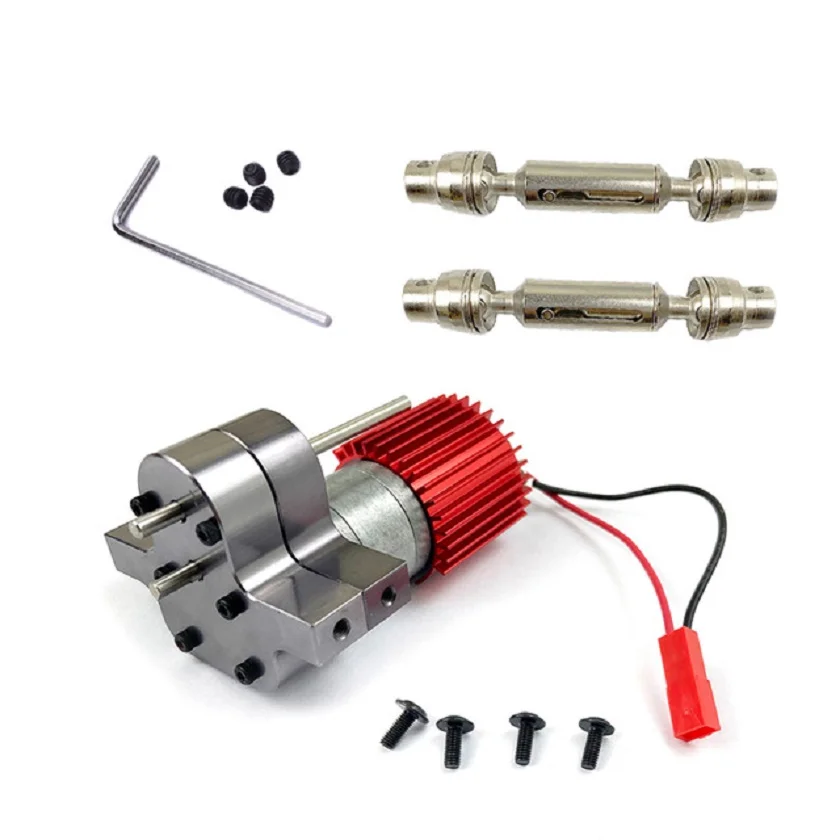 

Metalen Transfer Versnellingsbak 370 Brush Motor Voor Wpl B14 B24 C14 MN90 Q60 Rc Auto Rc Auto Accessoires Rc Onderdelen hoge Kw