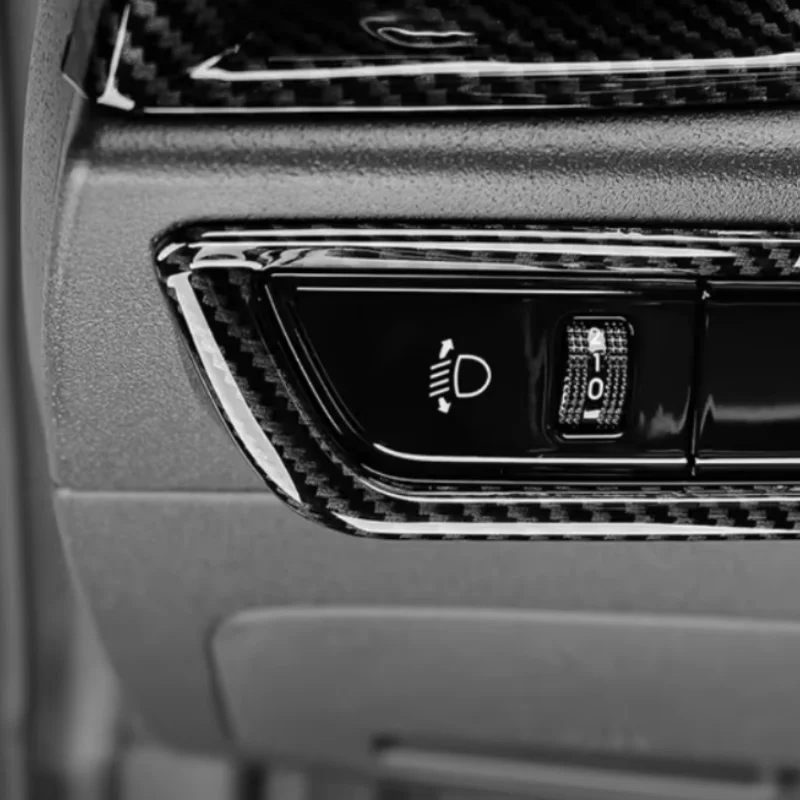 LHD Styling Central Control Headlamp Head Light Regulating Switch Button Cover For Kia Niro 2022 2023 Interior Mouldings