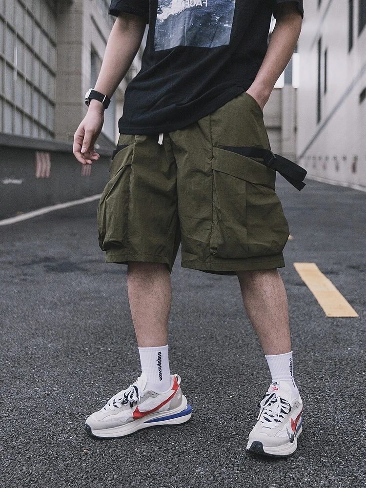 

Мужские функциональные рабочие брюки Ci Boy: свободный крой, летние, тонкие, быстросохнущие, длиной до колена, для молодежи, энергичные и стильные