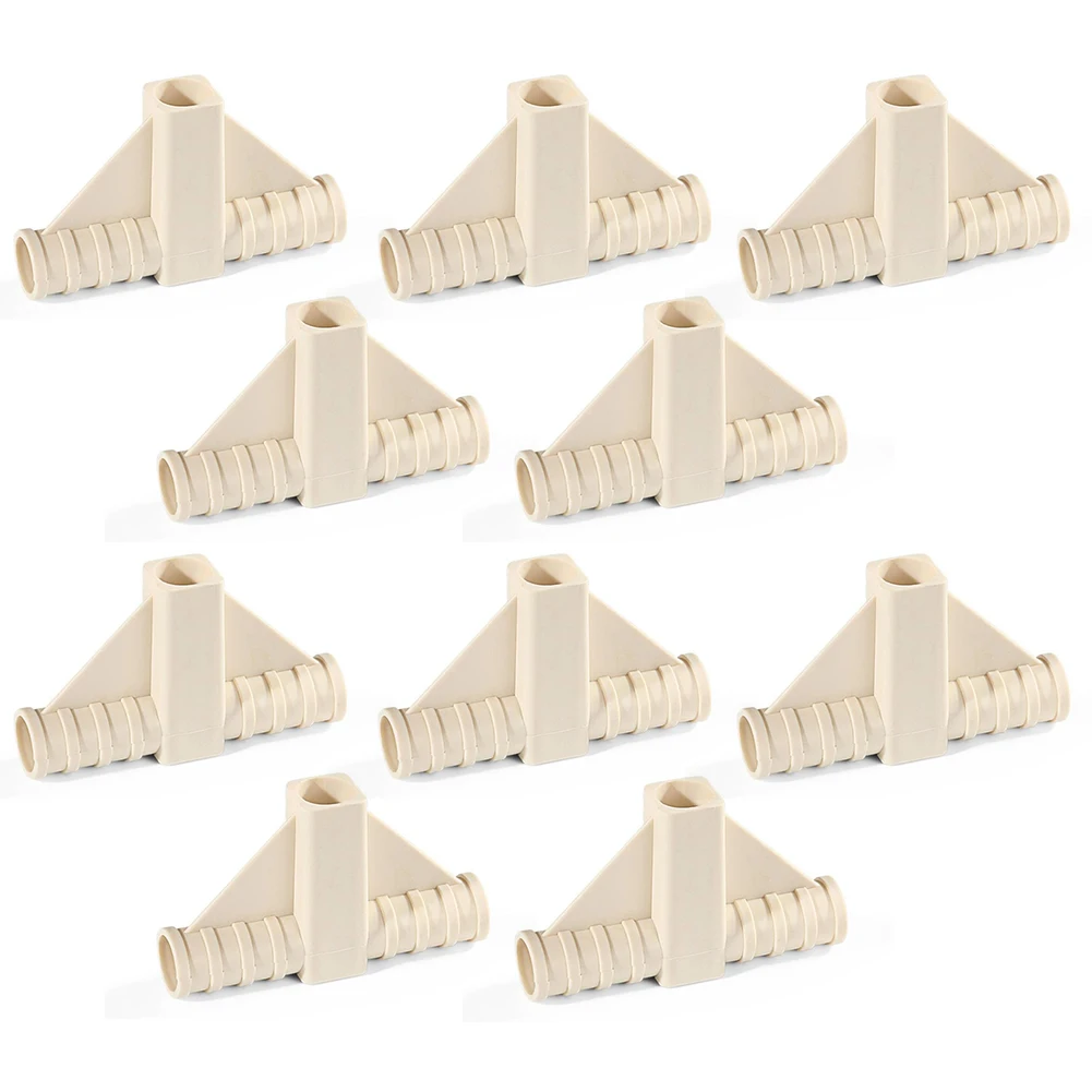 10pcs Lightweight 16mm Mesh Tent Pole Connector Kit Thickened PP Material For Beach Tent Frames Canopy Structures Accessories