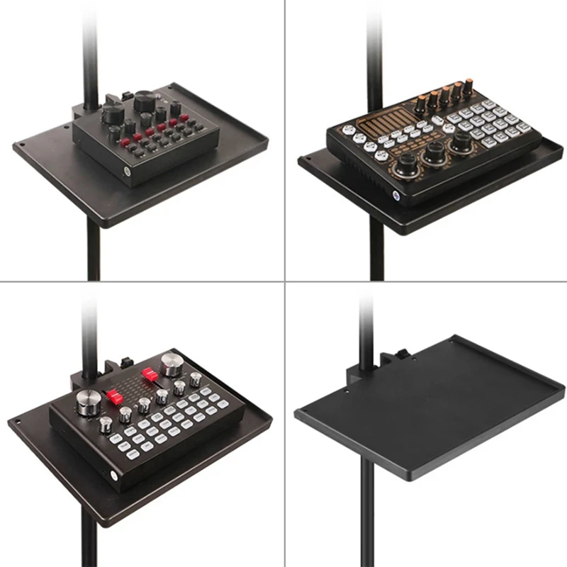 Top-Sound Card Tray Adjustable Universal Projector Bracket Stand Holder For Phone, Camera, Laptop, Mic Stand Accessories