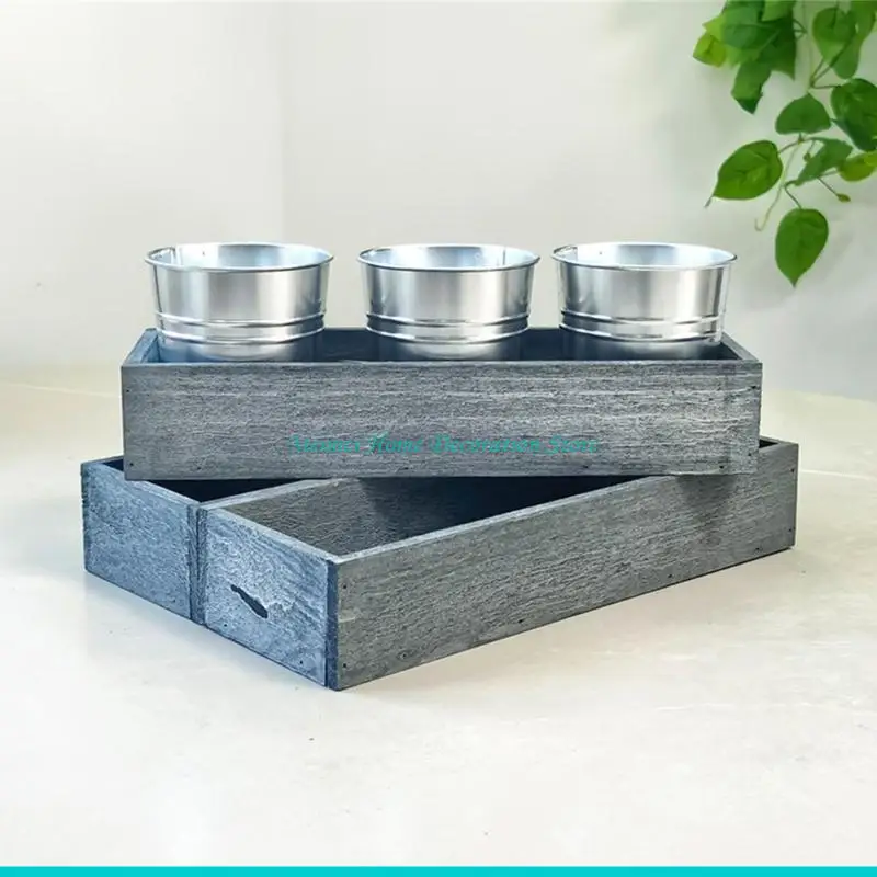 H7BF Planter Pots Trough Bear Pot Small Cup for Indoor Desk Decors Props