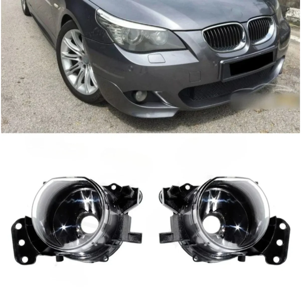

Крышка левой и правой противотуманной фары дальнего света подходит для BMW E60 525I 528I 530I 535I 545I 550I M5 2008 2004-2010 Автомобильный дневной свет без лампочек