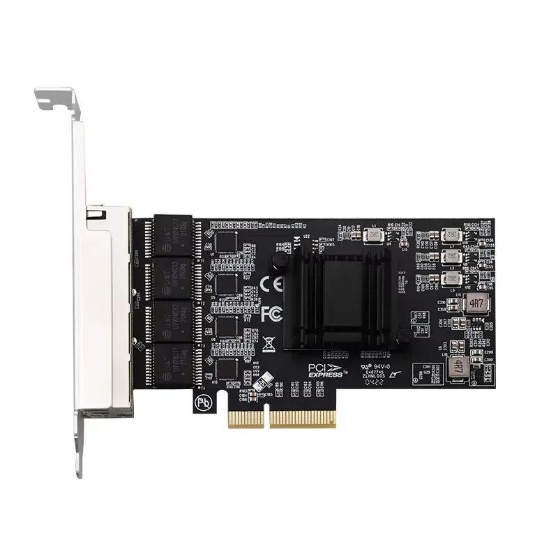 Quad Port 2.5G PCIe Network Interface Card NIC Based on Realtek 8125B Chipset Ethernet Adapter for Desktop PC Server