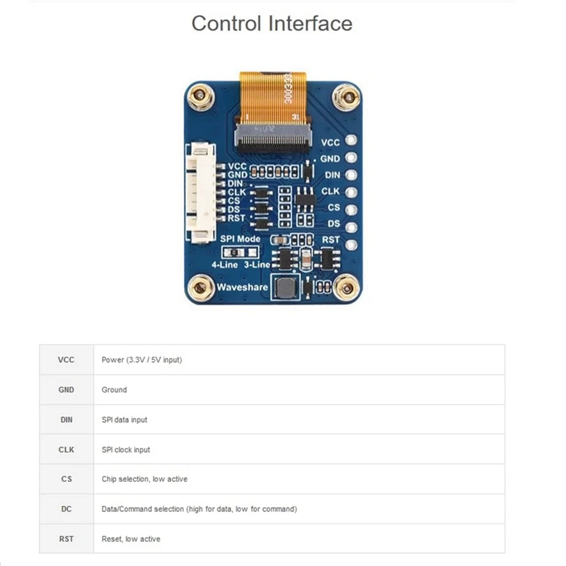 RGB OLED Display Module 0.96Inch 64X128 Resolution SPI Interface Embedded SSD1357 For Arduino / Raspberry Pi / STM32