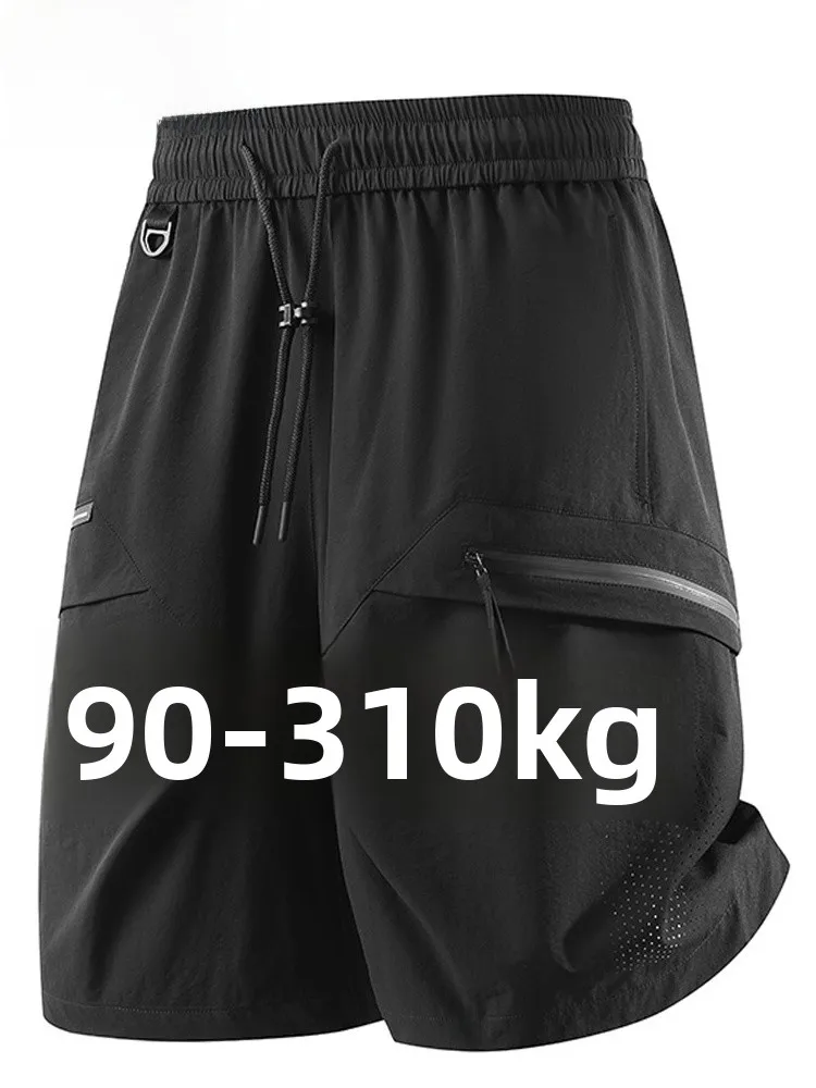 

Мужские шорты MoChao в американском стиле из ледяного шелка, летние, новые, свободные, в стиле рабочей одежды, бриджи, модные повседневные шорты свободного кроя