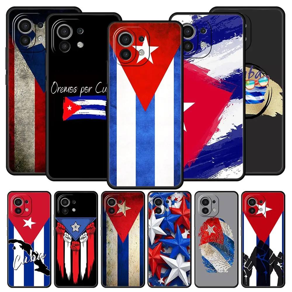 

Phone Case For Xiaomi Mi 15 14 14T 13T 12T Pro 12 13 11 Lite 5G 11T X6 X5 Pro Soft TPU Cover Cuba flag Art