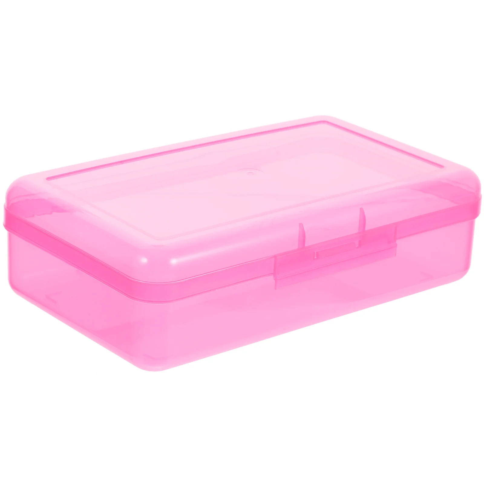 

Clear Large Capacity Plastic Box Stationery Storage Organizer For Pens Pencils Sharpeners Erasers Portable Pencil Case