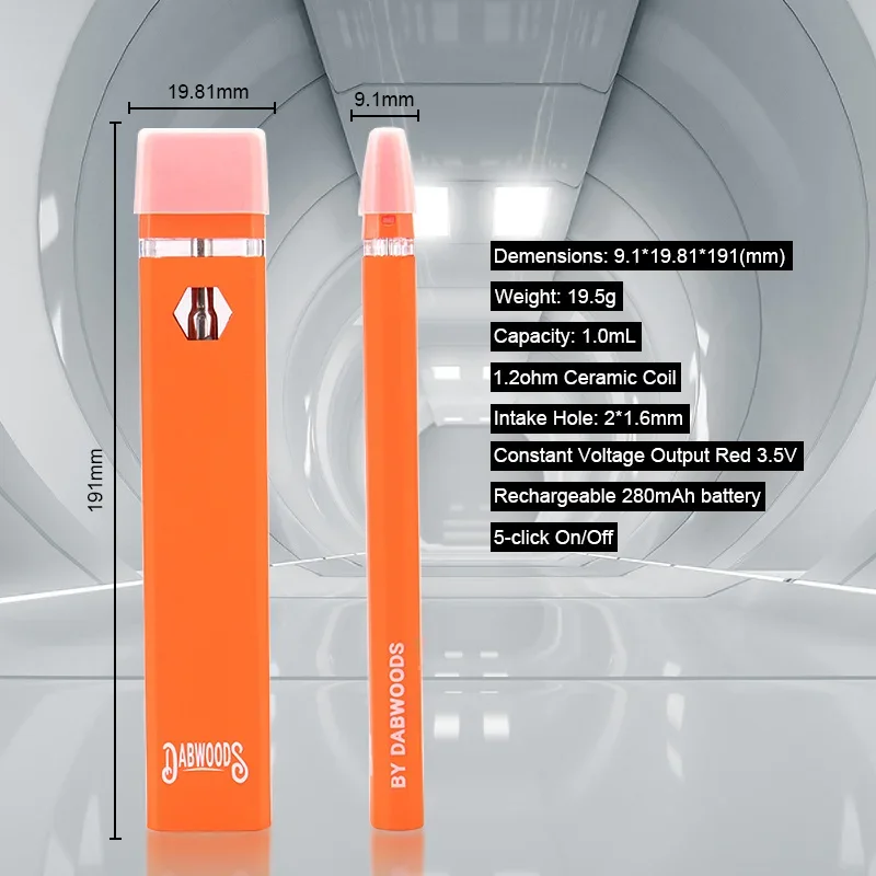 10 szt. Kapsuły waporyzator daboods E papierosy 280Mah akumulator E-Cig zestaw startowy 1.0ml naboje do pary gruby wózek na olej