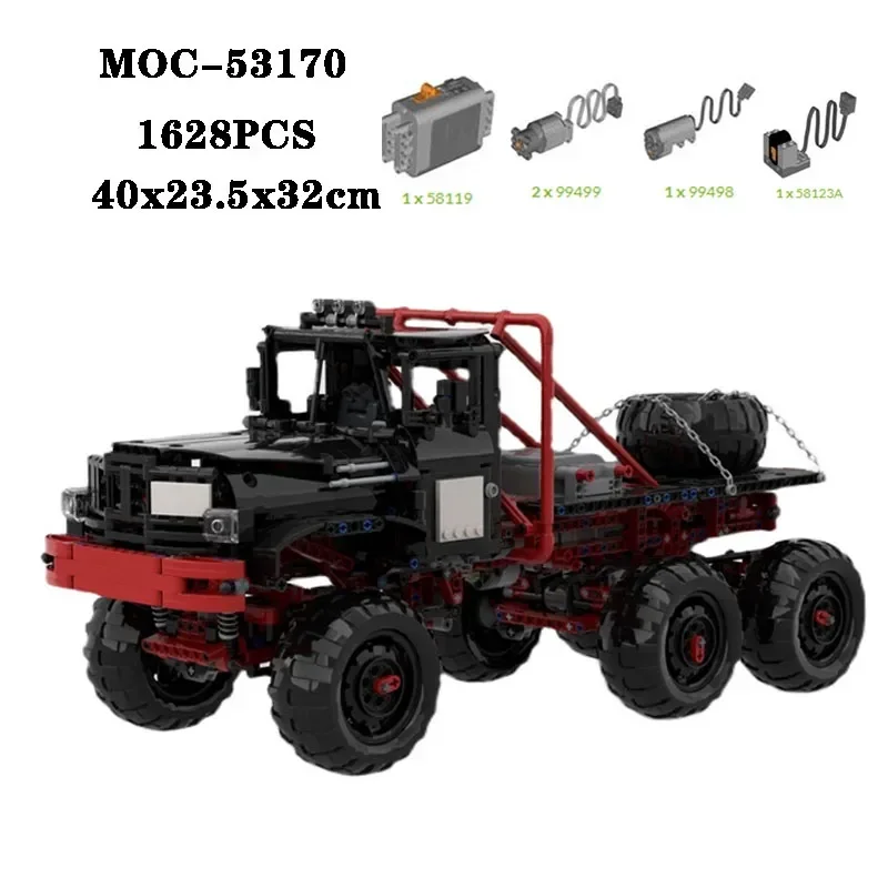 Building Block MOC-53170 Super Truck High Difficulty Splicing Building Block 1628PCS Adult and Children Puzzle Birthday Toy Gift