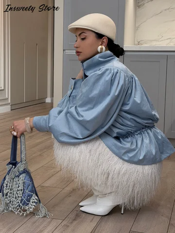 Женская куртка из полиэстера  Faux Suede