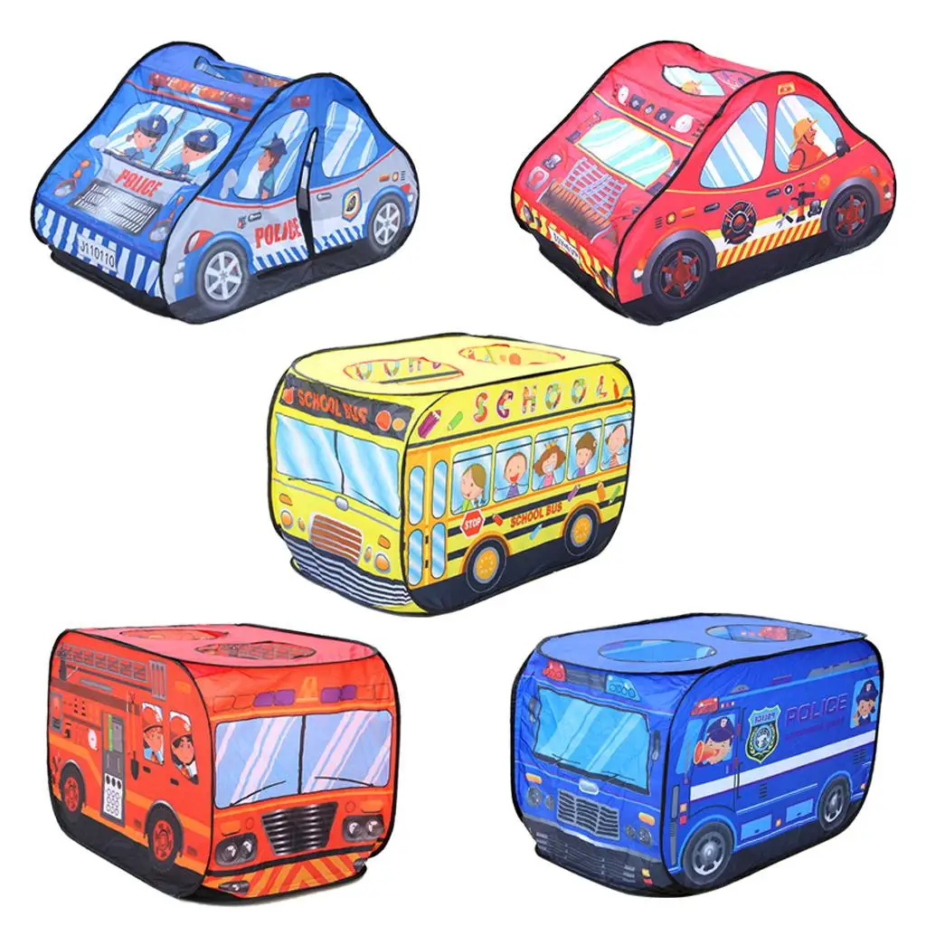 Tenda da gioco pieghevole per camion per bambini, ragazzi, bambini piccoli, finta casa da gioco, incollaggio interno ed esterno
