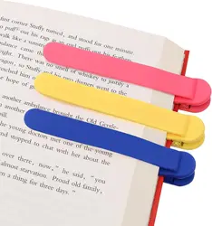3pcs Silicone Automatic Bookmark, Unique Bookmark Page Keeper, BookPage Holder Markers Clip Book Marks Reading Accessories Gifts
