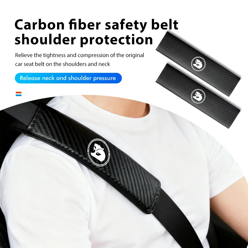 

For Holden Carbon Fibe Car Seat Belt Pads Shoulder Cover Auto Accessories Colorado Commodore Hsv Cruze Captiva VT VX VU Monaro