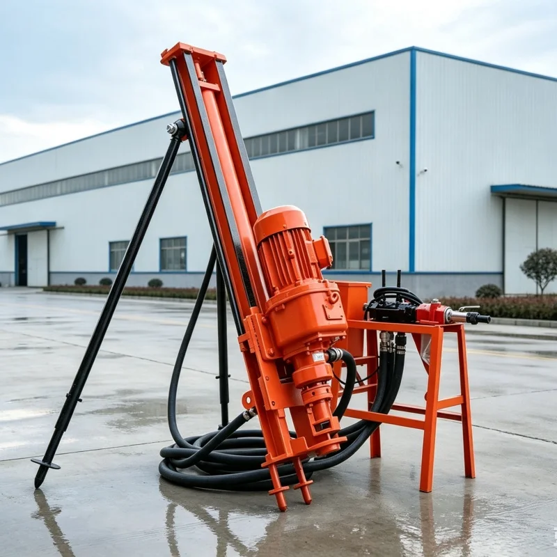 Customized New Model Small DTH Drilling Rig, Multi-angle Rock Drilling Rig, Rock Drilling & Boring Equipment for Engineering