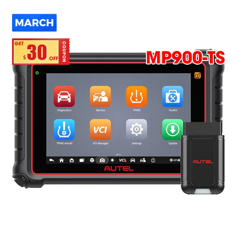 2024 Level-up Autel MaxiPRO MP900-TS Mp900 TS Ms906ts TPMS Programming Auto ECU Coding All System Scan Car Diagnostic Scanner