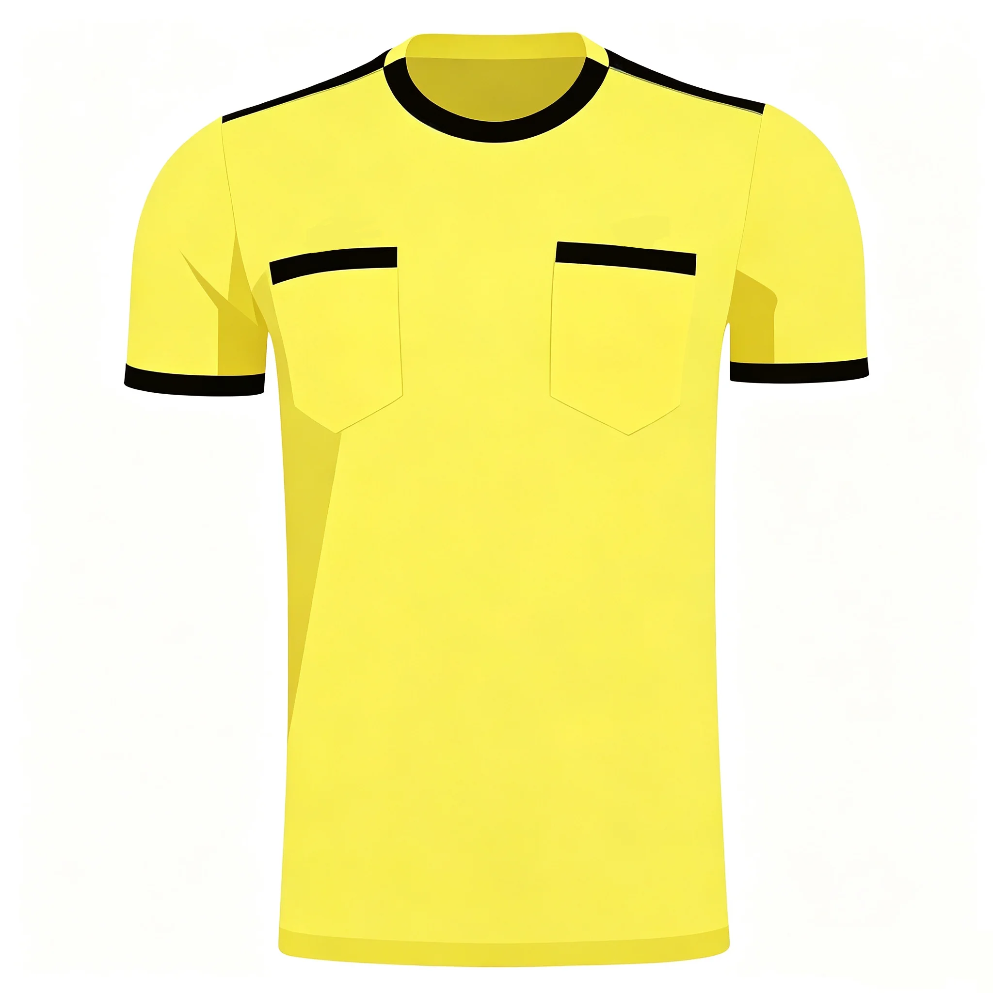 HERREN-FUSSBALLAUSRÜSTUNG – SCHIEDSrichter-BEKLEIDUNG – KURZÄRMELIGES SCHIEDSrichter-T-SHIRT (OHNE TASCHEN) SPORT-T-SHIRT FAMILIEN-/ELTERNSOHN-STIL – Detail 6