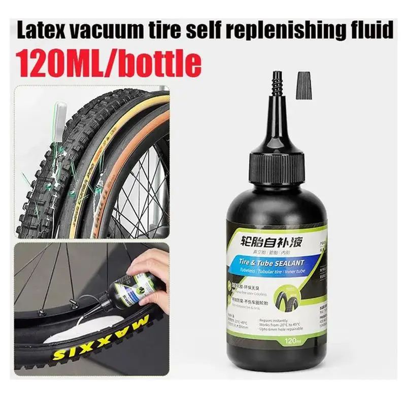 120ml Mountain Bike Tire Sealant Sealer Protection Puncture Sealant Fatbike Fixie Bike Tire Bicycle Tire Fixied Repair Fluid