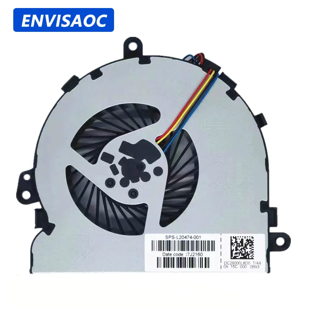 Do laptopów HP 15-DB 15-BW 15-DY 15-DR 15G-DR 15-DX 15Q-DX 15-DA 15T-DS 250 G7 255 G7 256 G7 TPN-C129 Wentylator chłodzący procesor