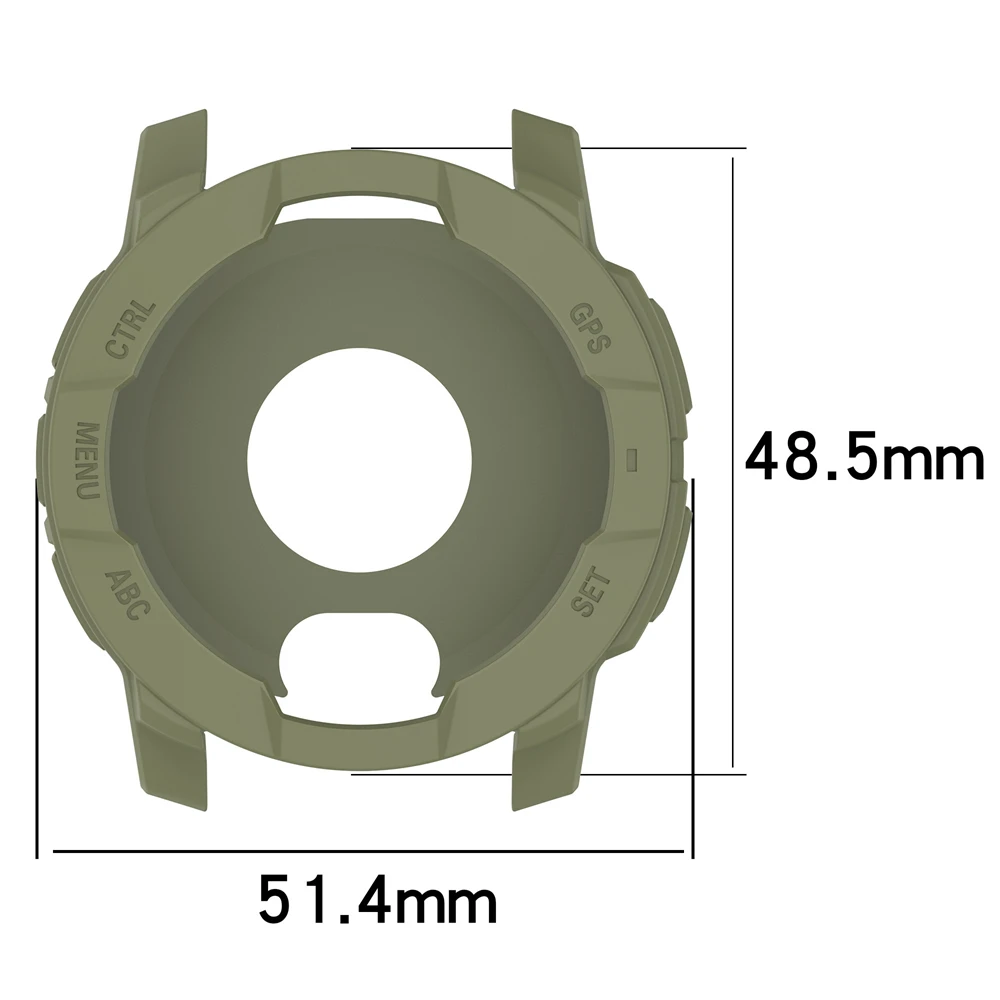Защитный чехол-рамка для умных часов Garmin Instinct 3, мягкие силиконовые чехлы с рамкой, чехол