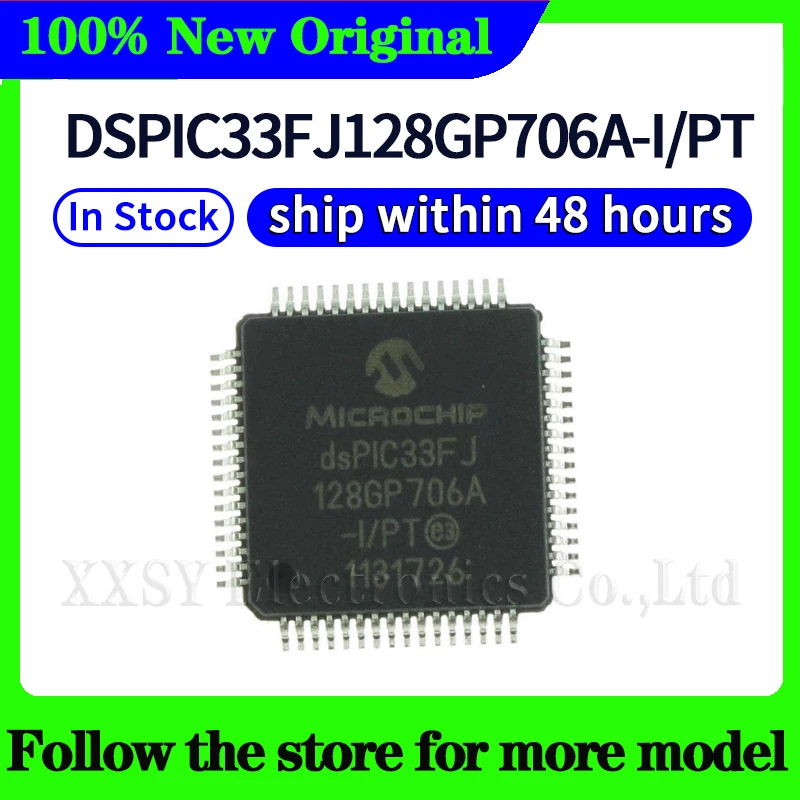 

dsPIC33FJ128GP706A DSPIC33FJ128GP706A-I/PT Высокое качество Новый