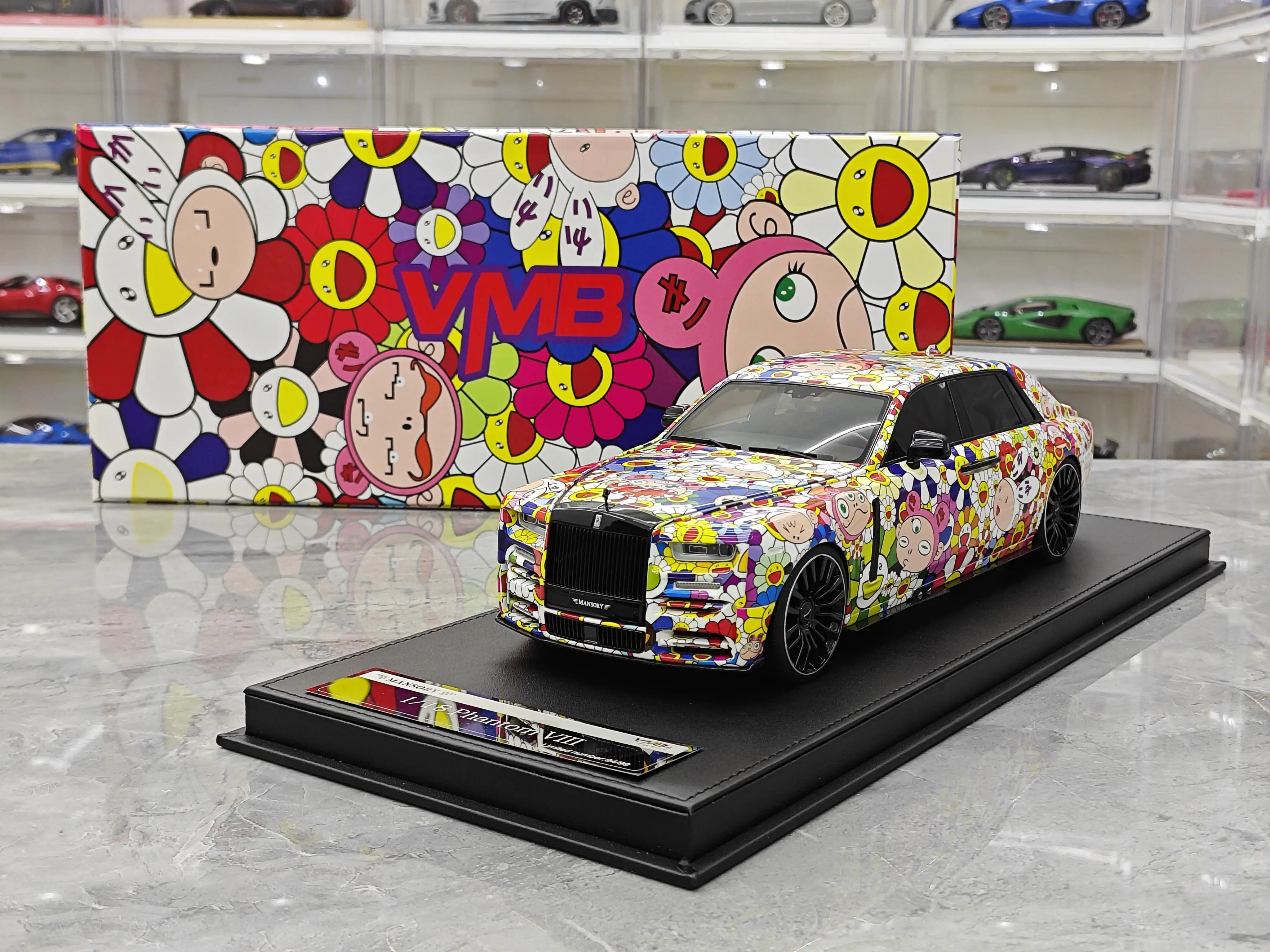 

VMB 1:18 Phantom VIII Mansory Sunflower Simulation Limited Edition Смола Металл Статическая Модель Автомобиля Игрушка Подарок