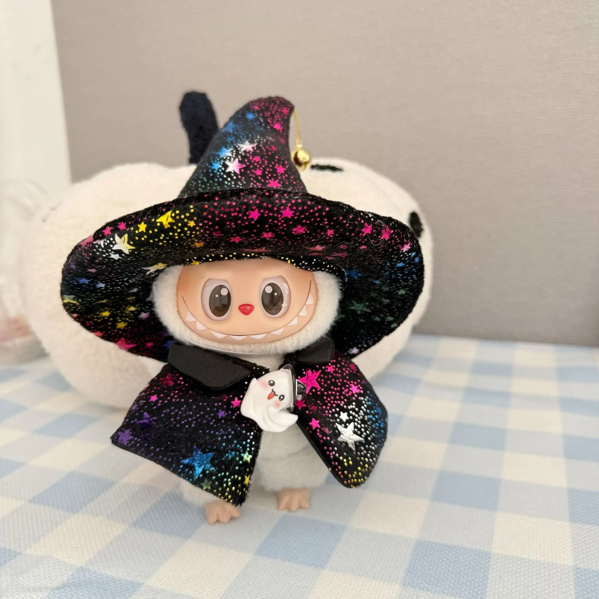 

Clothes For 1st - 3rd Gen 15/17cm Labubu Dolls Halloween - Themed Magical Wizard Outfits With Star - Moon Print Wizard Hats