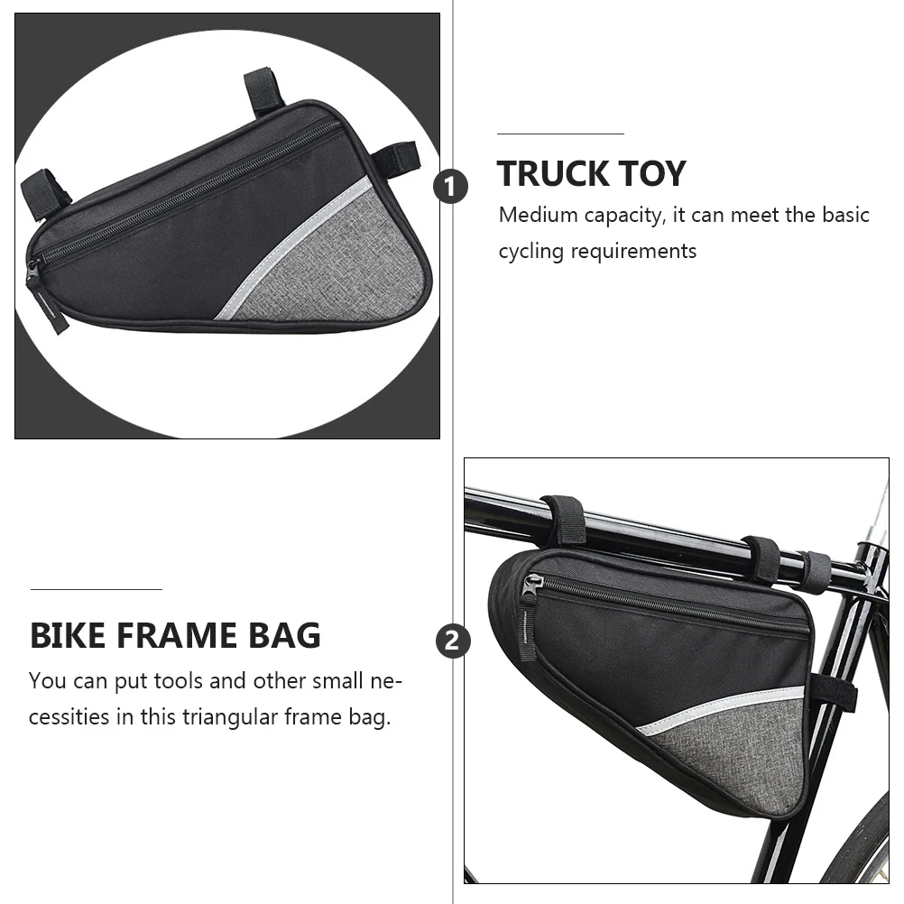 防水三角形バイクバッグ耐久性のあるフロントフレームポーチマウンテンロード自転車サイクリングアクセサリーツール収納用