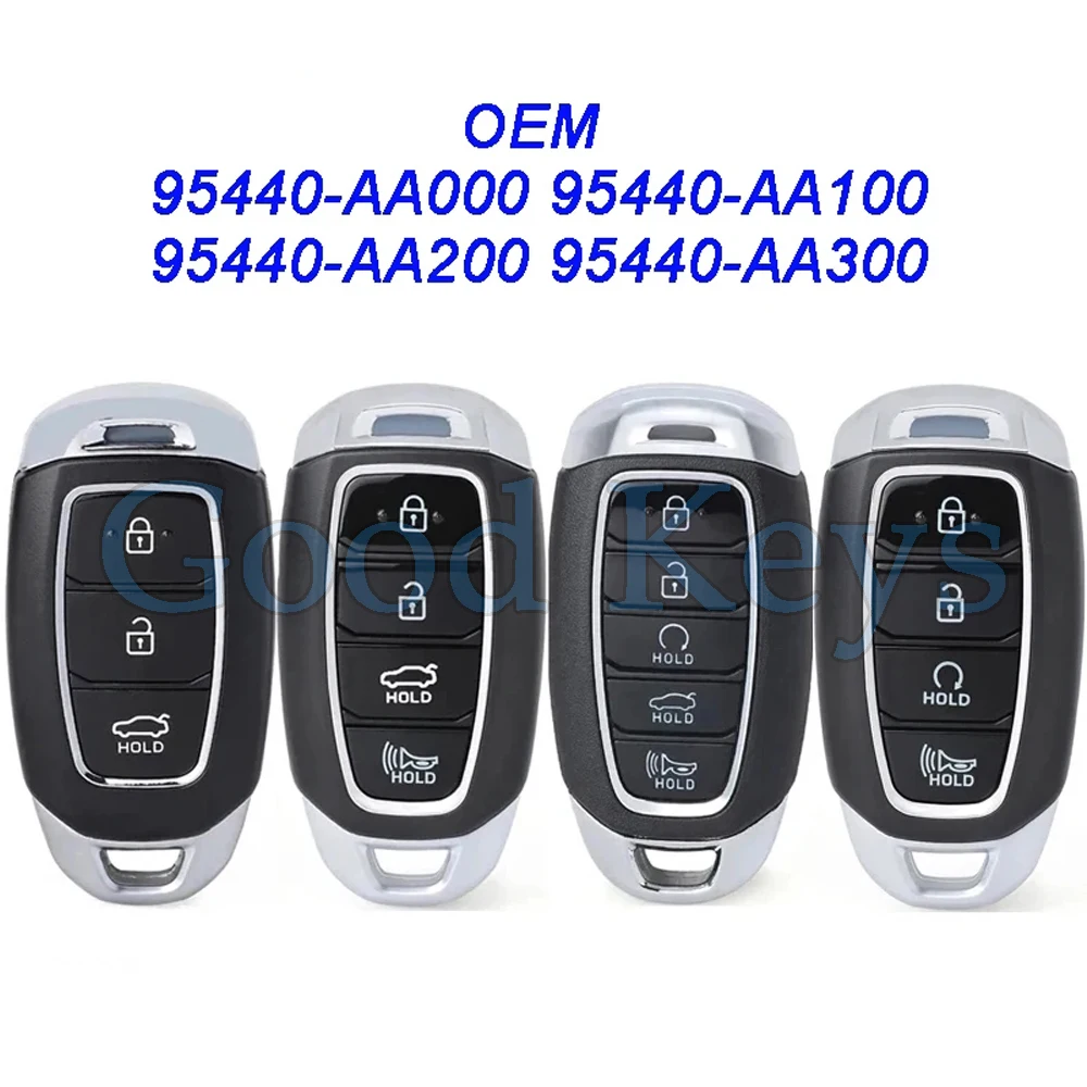 KEYECU Genuine 95440-AA000 95440-AA100 95440-AA200 AA300 Smart Keyless Remote Key Fob for Hyundai Avante 2020 Elantra 2021 2022