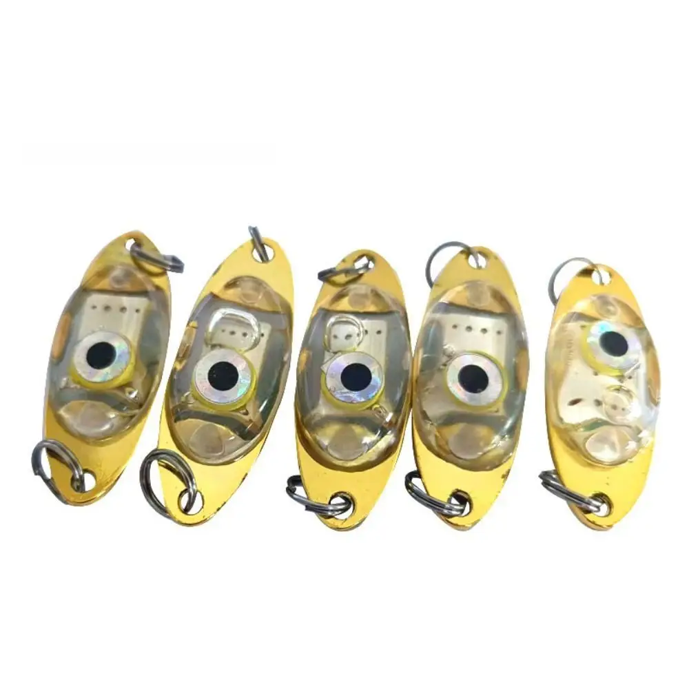 LED Underwater Eye Shape Fish Lure Light Eye Shape Waterproof Deep Drop Eye Shape Flashlight Mini Aluminium Alloy