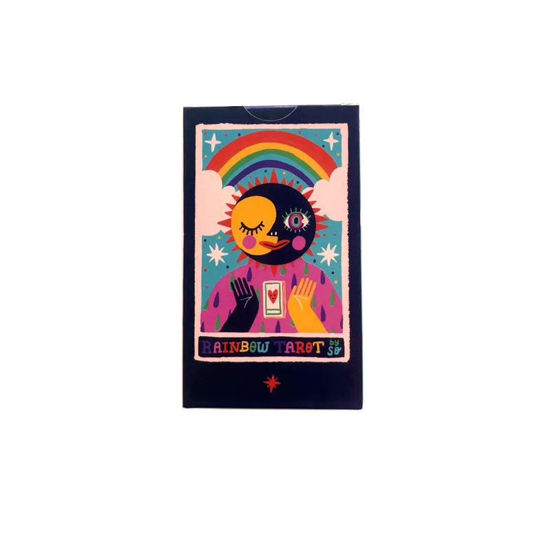 12x7 cm Rainbow Tarot Deck Paper Manual Card Game