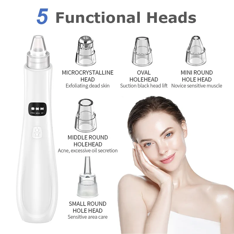 3 Suction Mode Face Cleansing Beauty Machine Dead Skin Remover Face Vacuum Blackhead Removal Skin