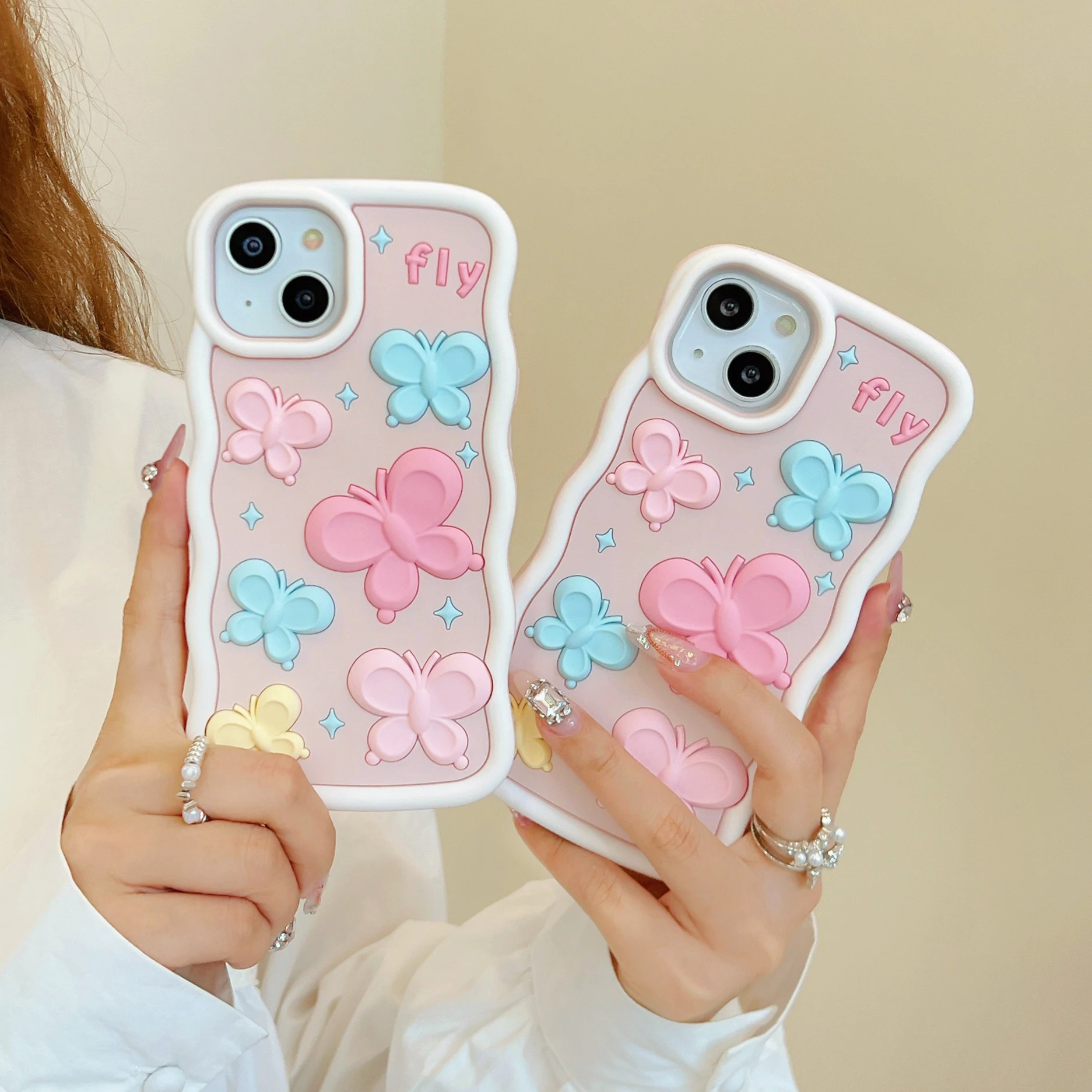 Ins pop Lovely  Phone Case For iphone 12 14 Pro Max Soft Silicone Cute Cover for iphone 11 case 14 13promax Girl gift