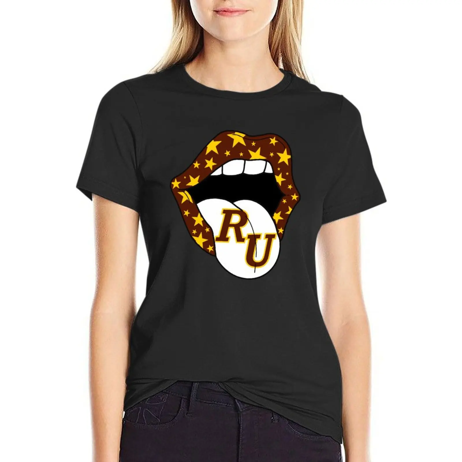 Camiseta de la Universidad de Rowan para mujer, ropa kawaii, ropa estética, vestido largo