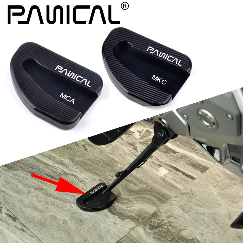 

For Honda Gold Wing GL1800 BA AD F6B 2021-2025 Support Extender Expansion Board Side Stand Foot Support Black Aluminum Alloy