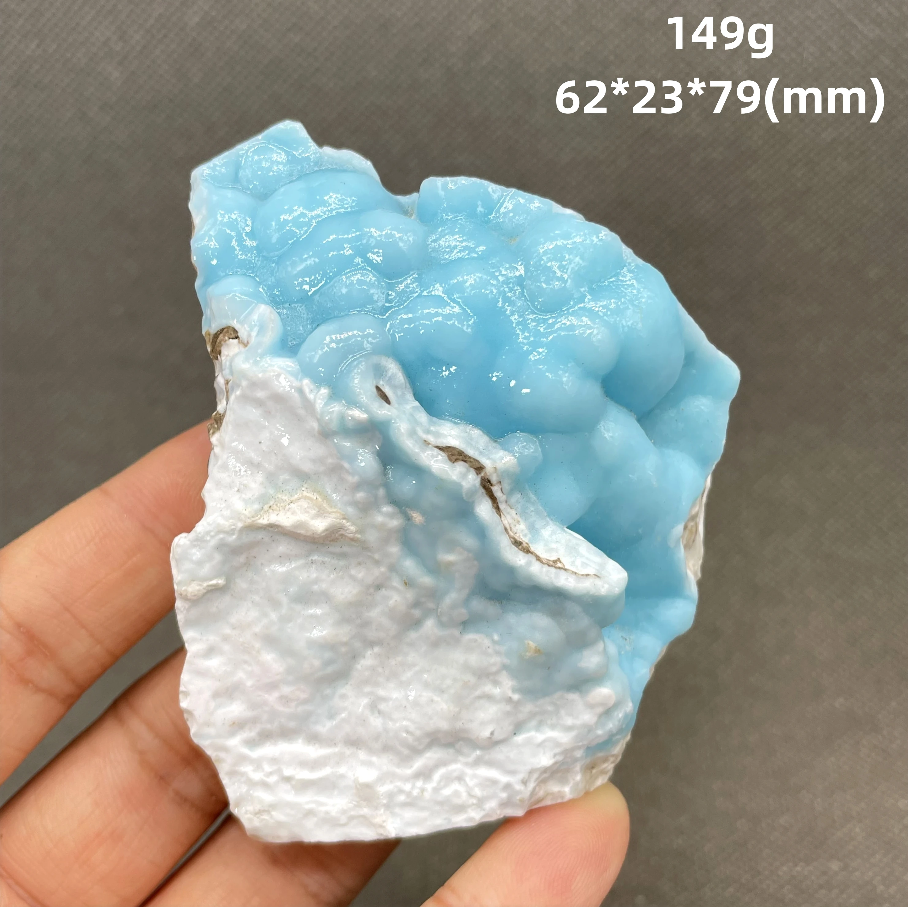 Imagem -02 - Óptimo Espécimes Larimar Naturais para Cura de Cristal 100 Espécimes Raros Pedras e Cristais da China