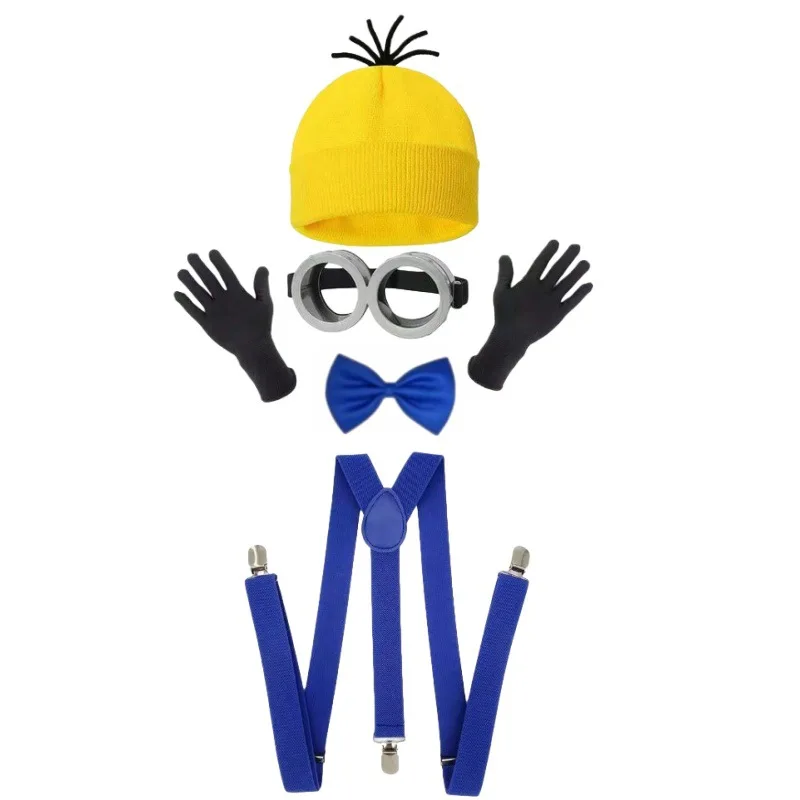 Minions Charakter-Kostüm-Mütze Gelbe Strickmütze Kreative Kälteschutz-Mütze Cosplay Minions-Mütze – Detail 2