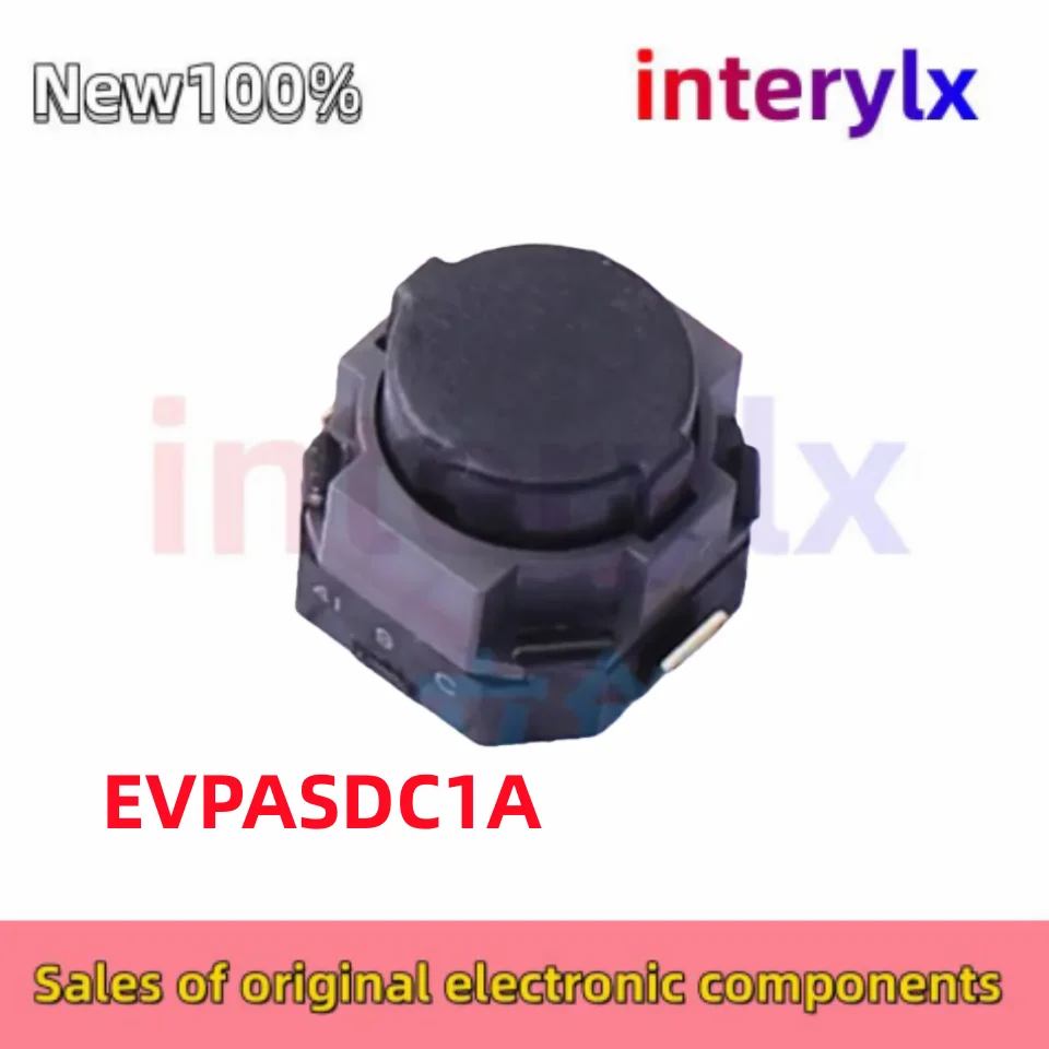10Pcs/Lot original EVPASDC1A EVP-ASDC1A silent silicone touch switch 6 * 6 * 5 mute reset button patch with 2 pins