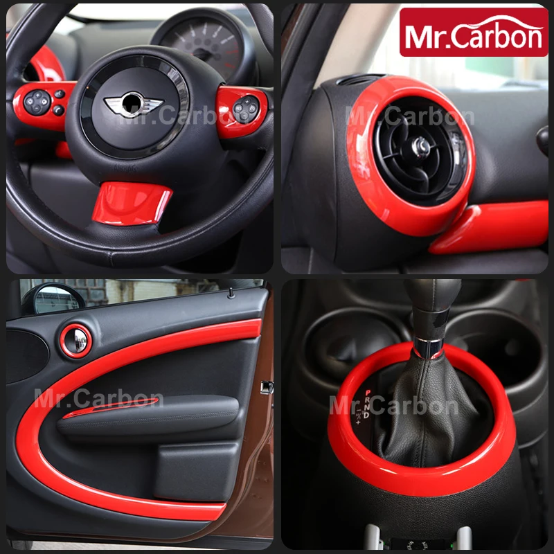 Car ABS Plastic Decorative Cover Interior Styling Modification Accessories For  M 1 Coope r S R 60 R 61 Country PACE