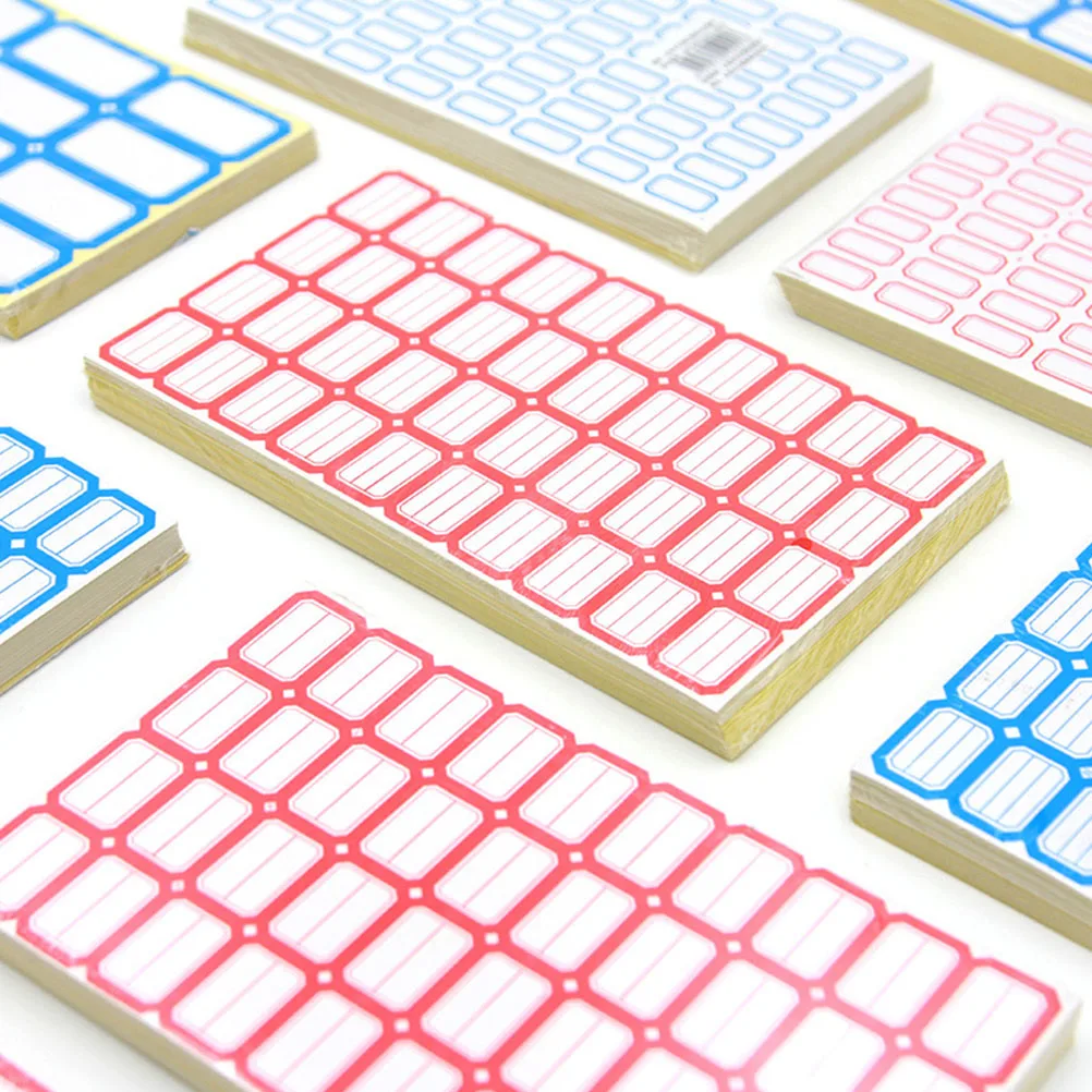 

10pcs Waterproof Self-Adhesive Label Stickers Multi-Function Portable Classified Tags For Office School Home Organization