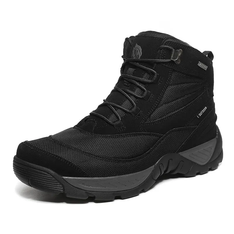 

CHRLCK Combat Hiking Boots Men Ankle Outdoor Wear-Resistant Trekking Shoes Waterproof Mountaineer Tactical Shoes Outdoor Sport