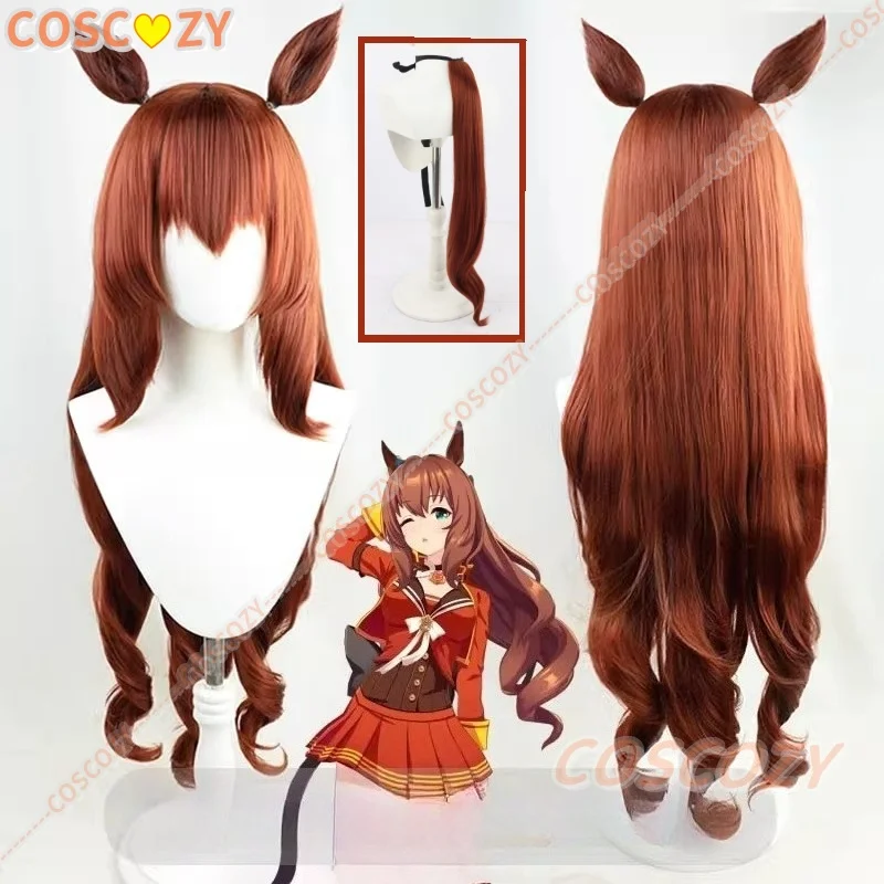 

Uma Musume Pretty Derby Maruzensky Cosplay Wig 1 Meter Headwear Ears Tail for Cosplay Costume Halloween Carnival Wigs