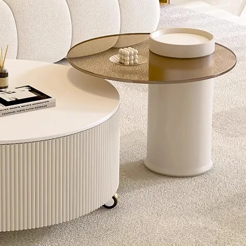 Corner Makeup Coffee Table Floor White Funky Minimalist Elegant Coffee Table Storage Mesas De Centro Para Sala Furniture Sets