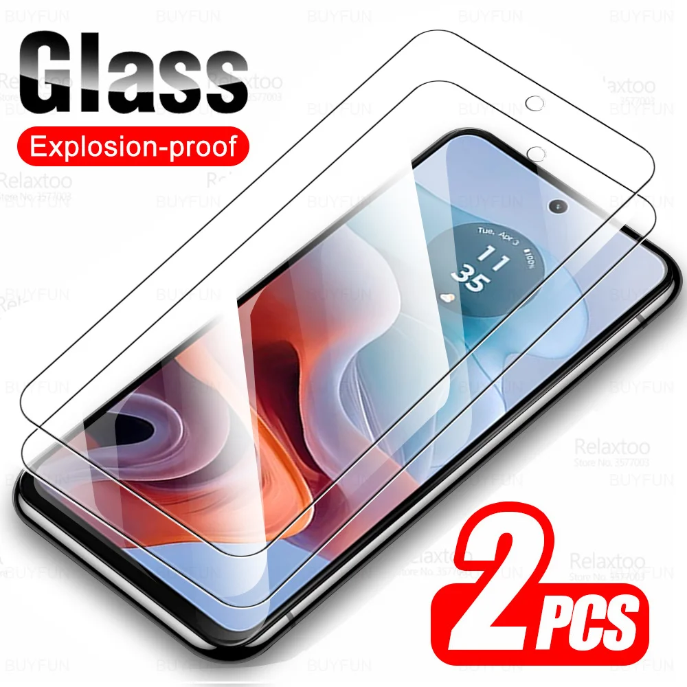 2Pcs Protective Glass For Motorola Moto G34 5G Tempered Glass Moto Rola MotoG34 G 34 34G 2023 6.5inch Safety HD Screen Protector