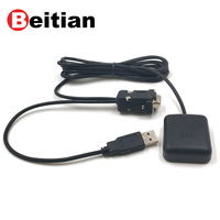 Beitian DB9 female+USB male connector RS-232 GNSS GPS GLONASS receiver 9600bps NMEA-0183 4M FLASH BN-82DU