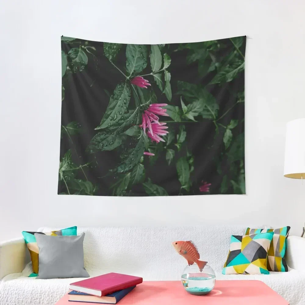 

Tropical leaves and flowers Tapestry Home Decor Aesthetic Decorations For Your Bedroom Tapestry